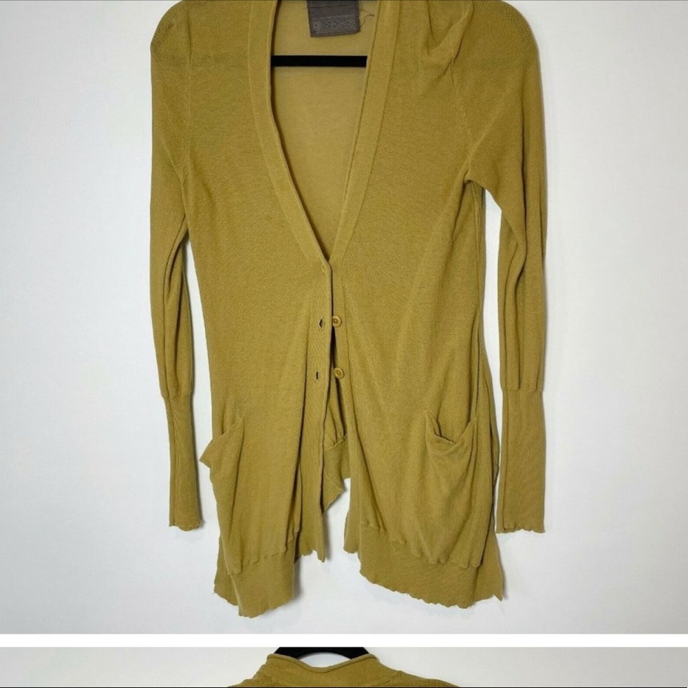 Guinevere Light Cardigan chartreuse from Anthropologie